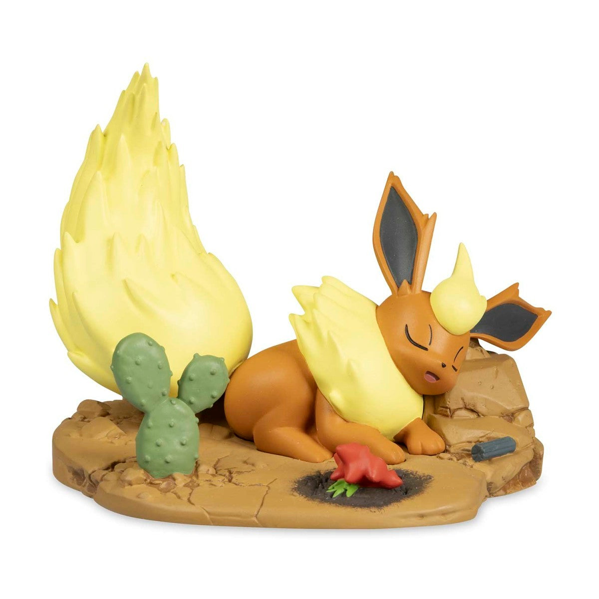 Pokemon Center Satisfied Snooze With Flareon Evolving Personalities Figure-Pokemon Centre-Ace Cards & Collectibles