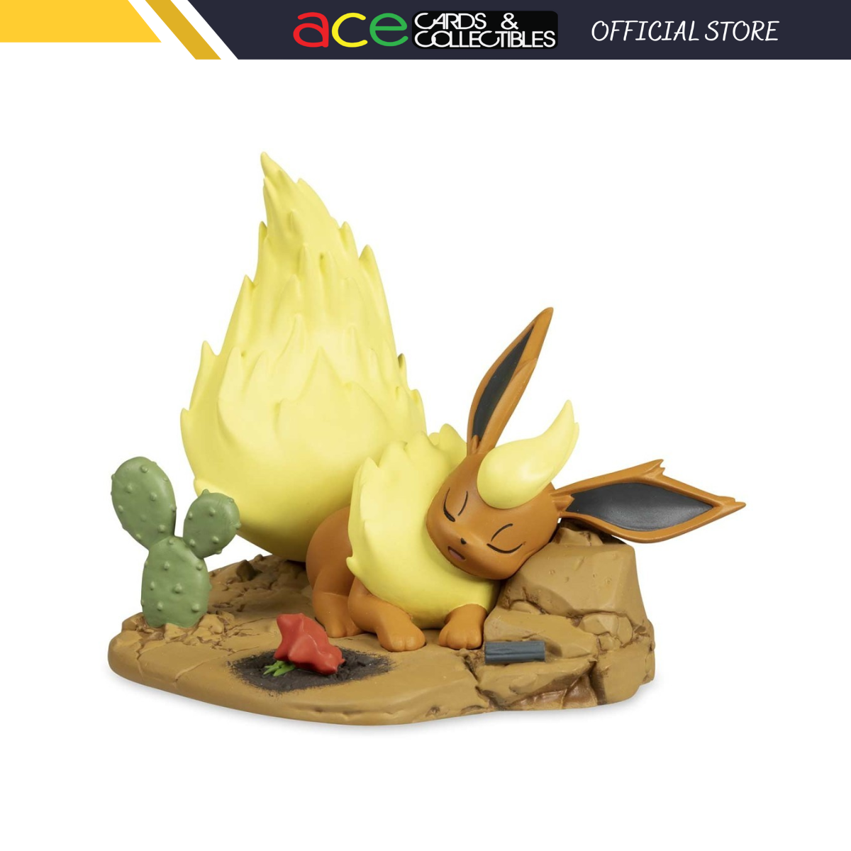 Pokemon Center Satisfied Snooze With Flareon Evolving Personalities Figure-Pokemon Centre-Ace Cards & Collectibles
