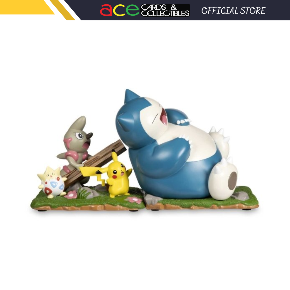 Pokemon Center Slumbering Snorlax Bookends (2 Pieces)-Pokemon Centre-Ace Cards &amp; Collectibles