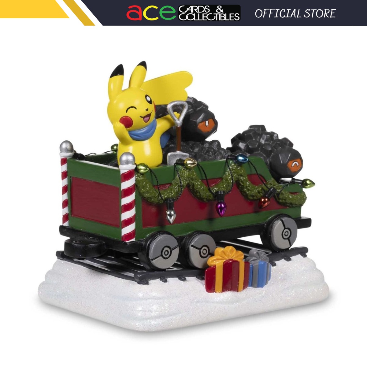 Pokémon Delibird Holiday Express: Rolycoly Coal Car Figure-Pokemon Centre-Ace Cards &amp; Collectibles