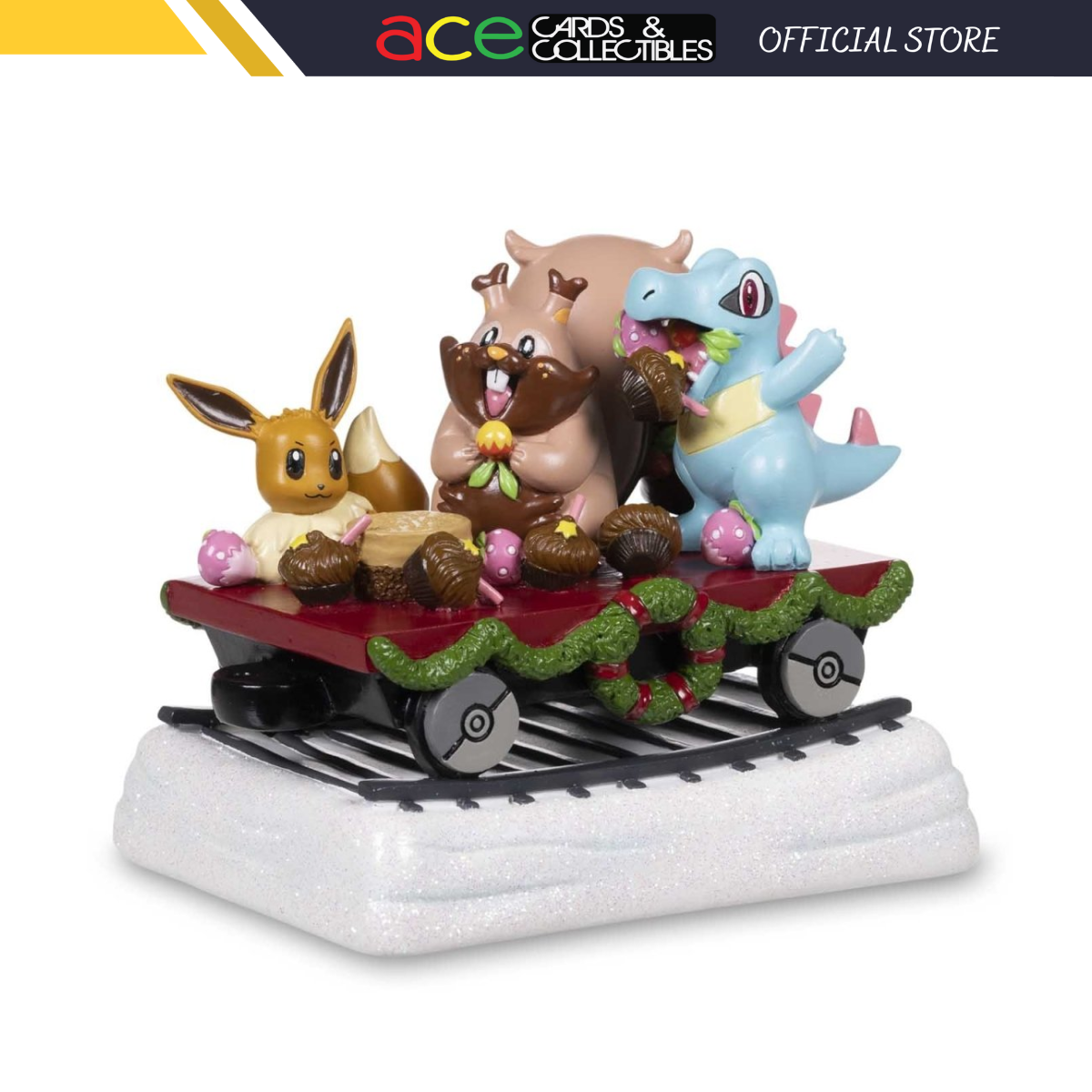 Pokémon Delibird Holiday Express: Sweets & Treats Flatcar Figure-Pokemon Centre-Ace Cards & Collectibles