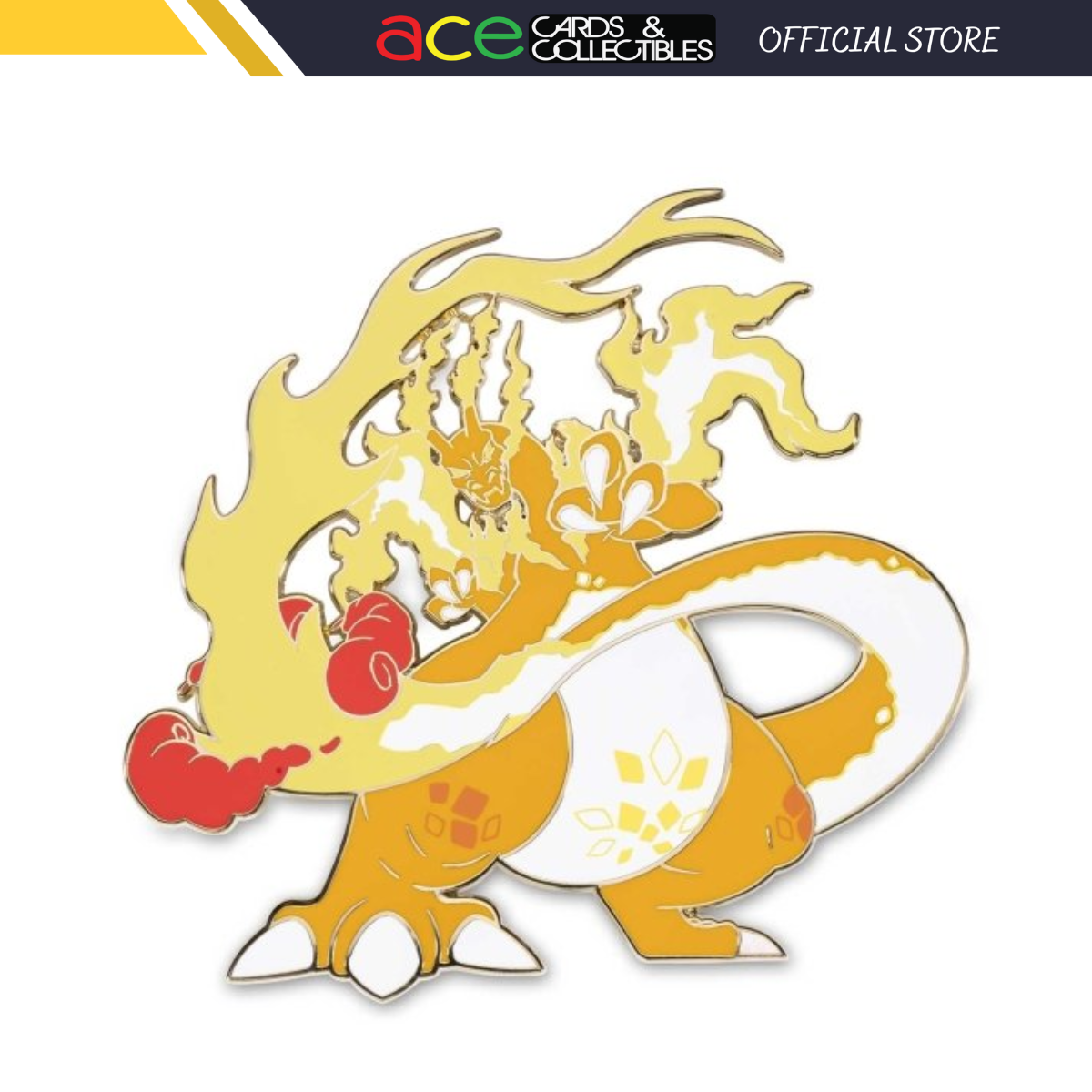 Pokémon Giant Pins: Gigantamax Charizard Oversize Pin-Pokemon Centre-Ace Cards &amp; Collectibles