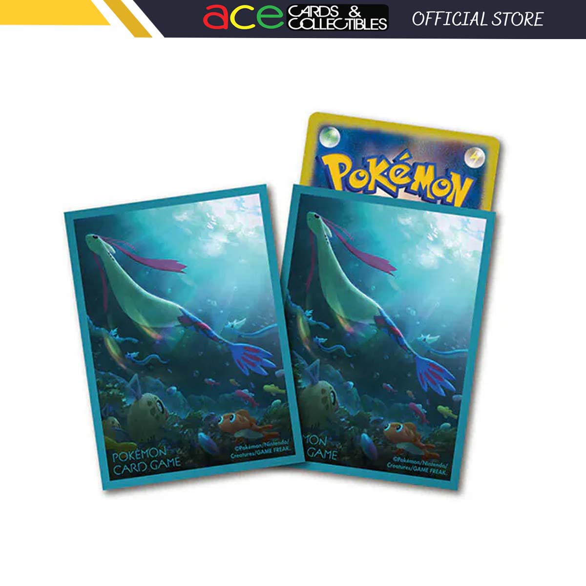 Pokemon TCG SV8 Sleeves &quot;Milotic&quot;-Pokemon Centre-Ace Cards &amp; Collectibles