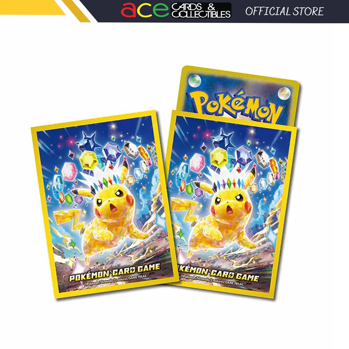 Pokemon TCG SV8 Sleeves &quot;Pikachu&quot; (Stellar Tera Ver.)-Pokemon Centre-Ace Cards &amp; Collectibles