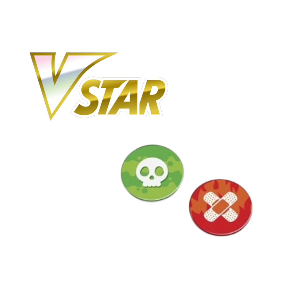 Pokemon TCG: VSTAR / Status Condition Markers Copy-Pokemon Centre-Ace Cards & Collectibles