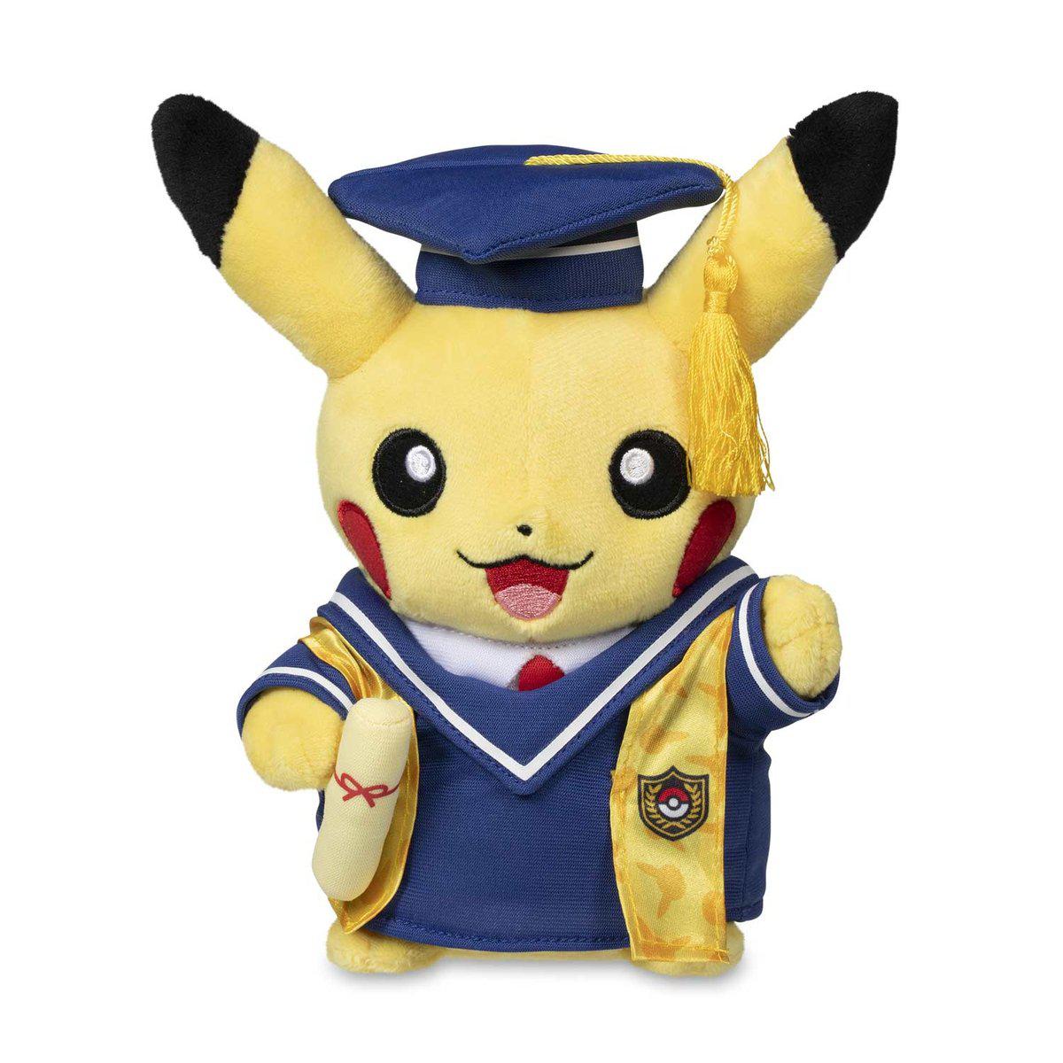 Pokemon Tcg: Pikachu Celebrations: Graduate Pikachu Poké Plush - 8 In.-Pokemon Centre-Ace Cards &amp; Collectibles