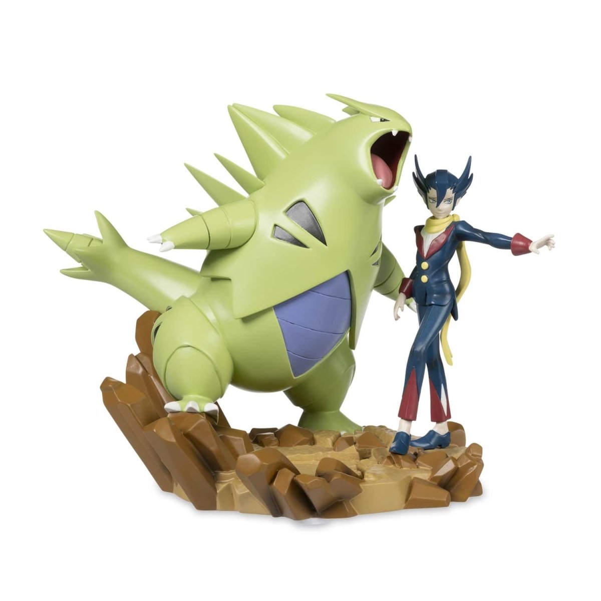 Pokémon Trainers Figure &quot;Grimsley &amp; Tyranitar &quot;-Pokemon Centre-Ace Cards &amp; Collectibles