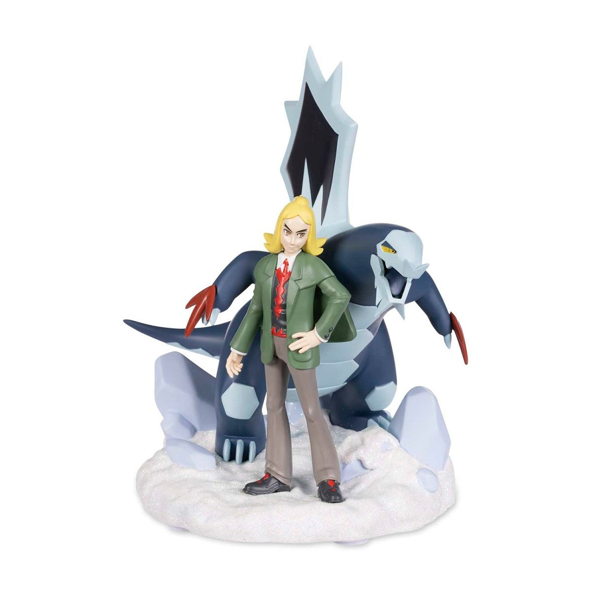 Pokemon Trainers Figure "Hassel & Baxcalibur"-Pokemon Centre-Ace Cards & Collectibles