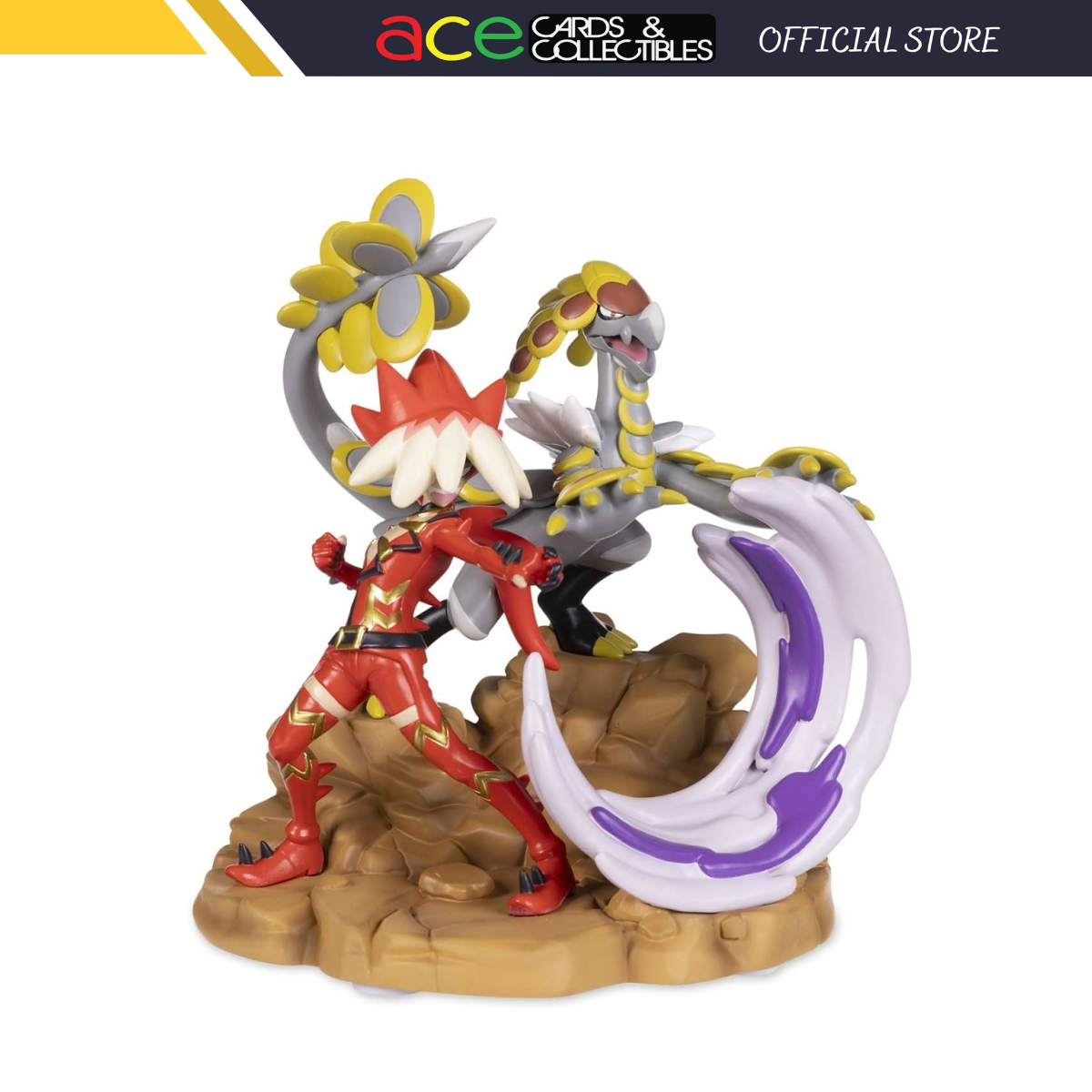 Pokemon Trainers Figure "Ryuki & Kommo-o"-Pokemon Centre-Ace Cards & Collectibles