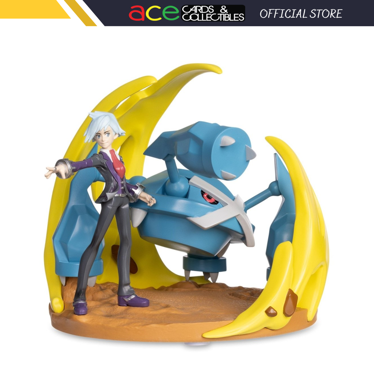 Pokemon Trainers Figure "Steven Stone & Metagross"-Pokemon Centre-Ace Cards & Collectibles