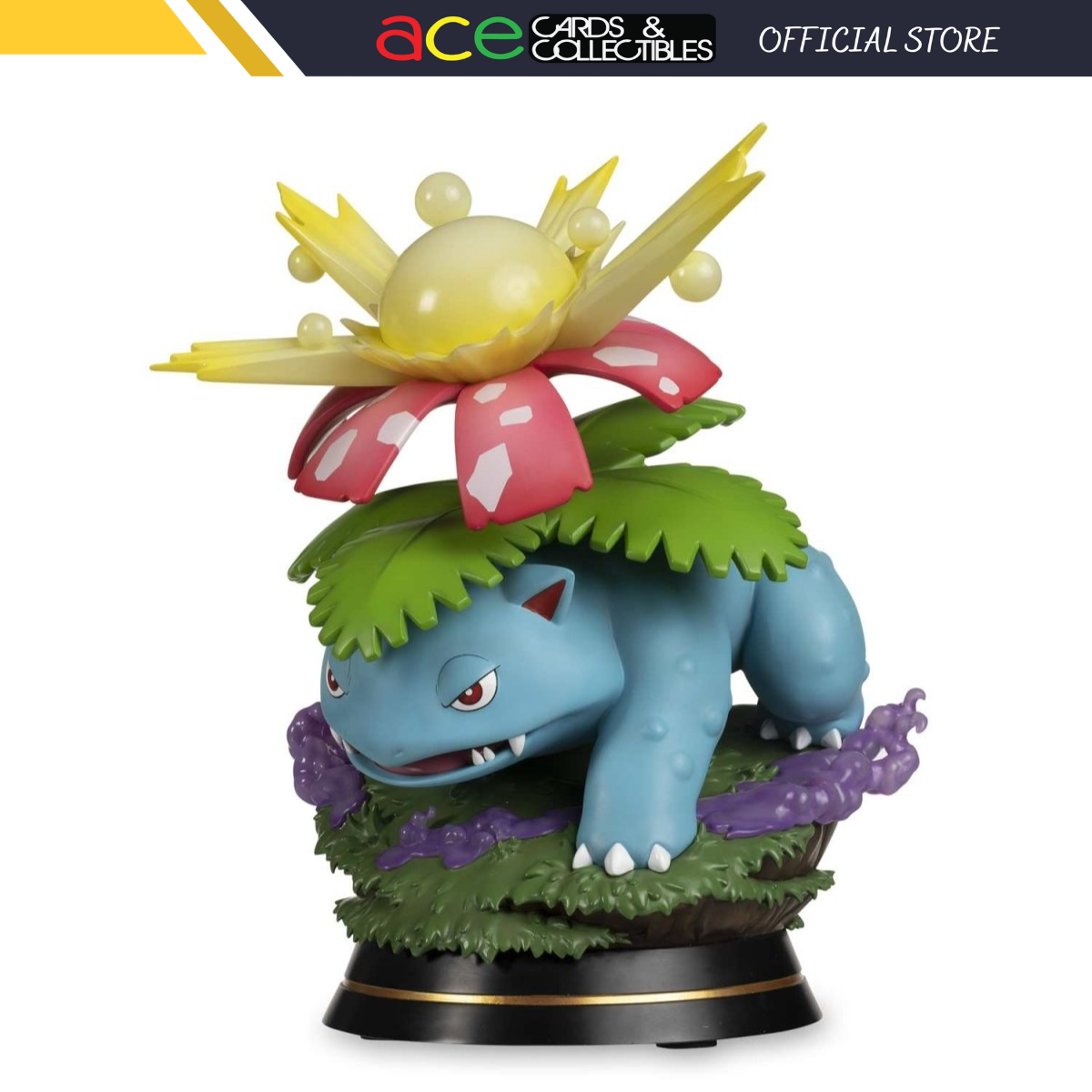 Venusaur Charging Light Figure By First 4 Figures-Pokemon Centre-Ace Cards &amp; Collectibles