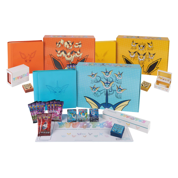 Pokemon TCG 宝可梦集换式卡牌游戏 姚记 伊布进阶礼盒 水伊布/雷伊布/火伊布 (Simplified Chinese)-水伊布-Pokemon-Ace Cards & Collectibles