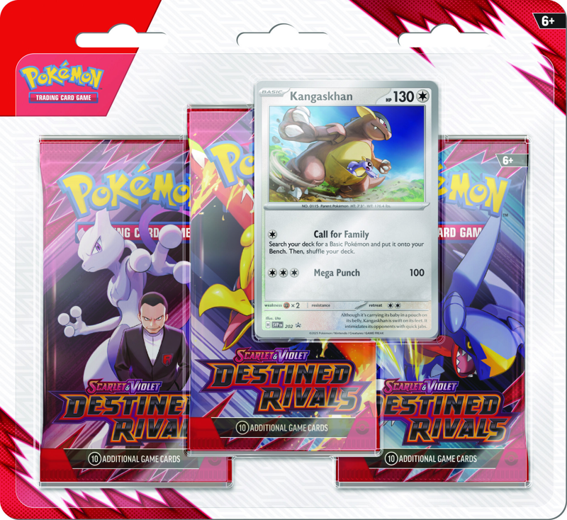 Pokemon TCG: Scarlet & Violet Destined Rivals SV10 [3 Packs Blister]-Zebstrika-Pokemon-Ace Cards & Collectibles