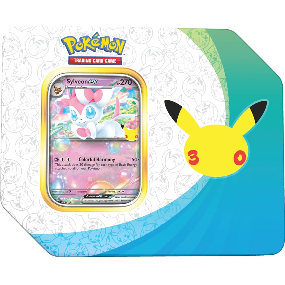 Pokemon TCG: 30th Celebration Sylveon EX & Greninja EX Tin