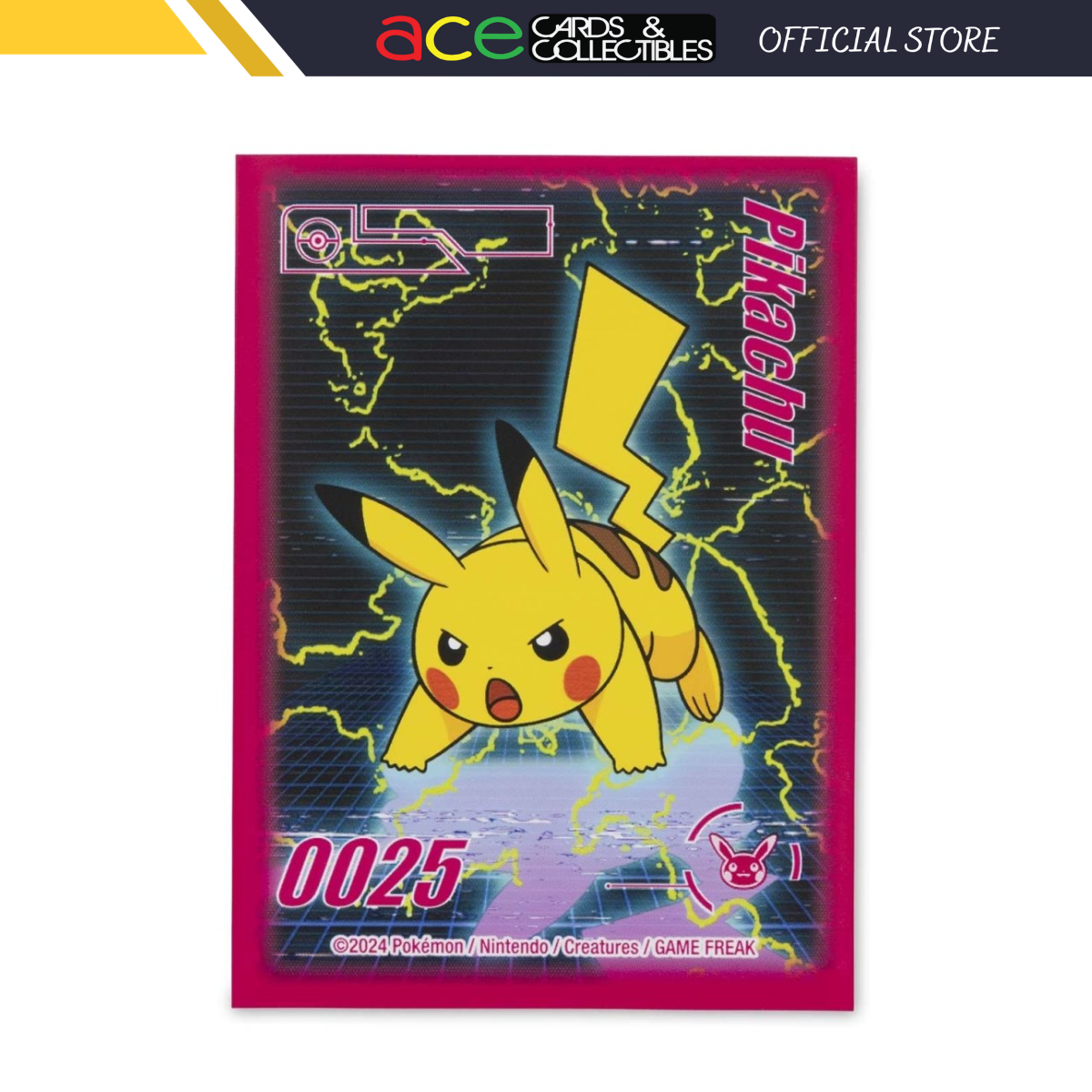 Pokémon TCG: Pikachu Neon Charge Card Sleeves (65 Sleeves)-Pokémon TCG-Ace Cards & Collectibles