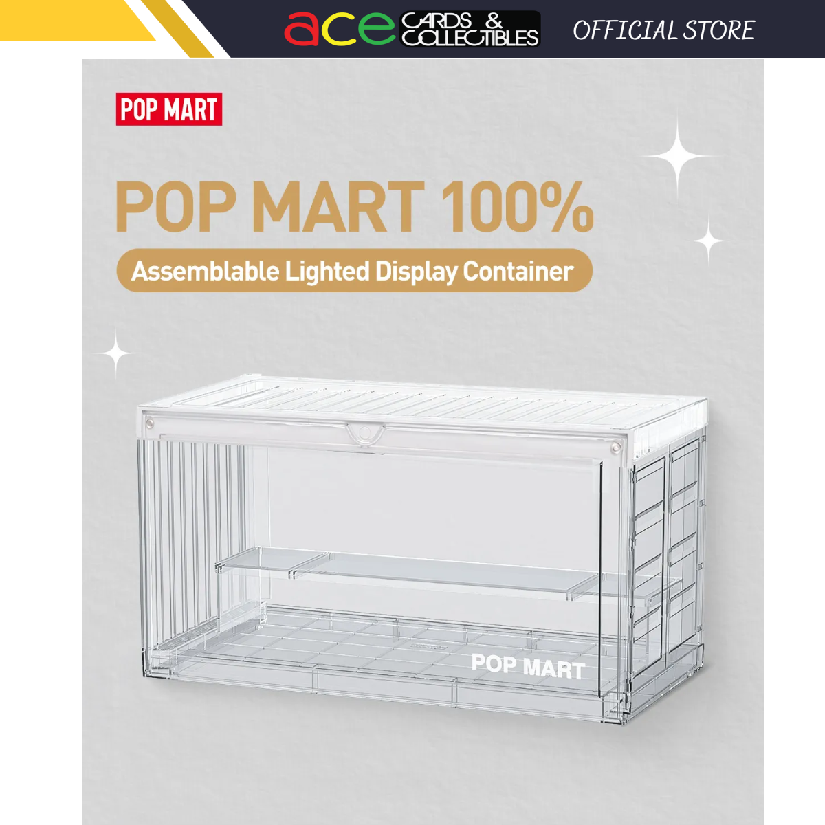 POP MART 100% Assemblable Lighted Display Container-Pop Mart-Ace Cards & Collectibles