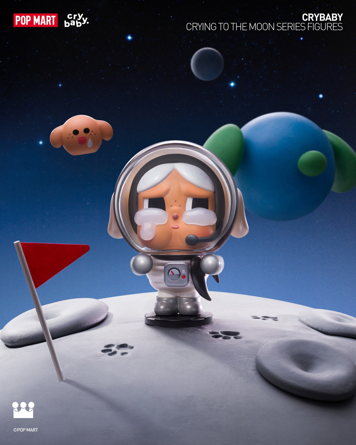POP MART CRYBABY Crying To The Moon Series Figures-Single Box (Random)-Pop Mart-Ace Cards & Collectibles