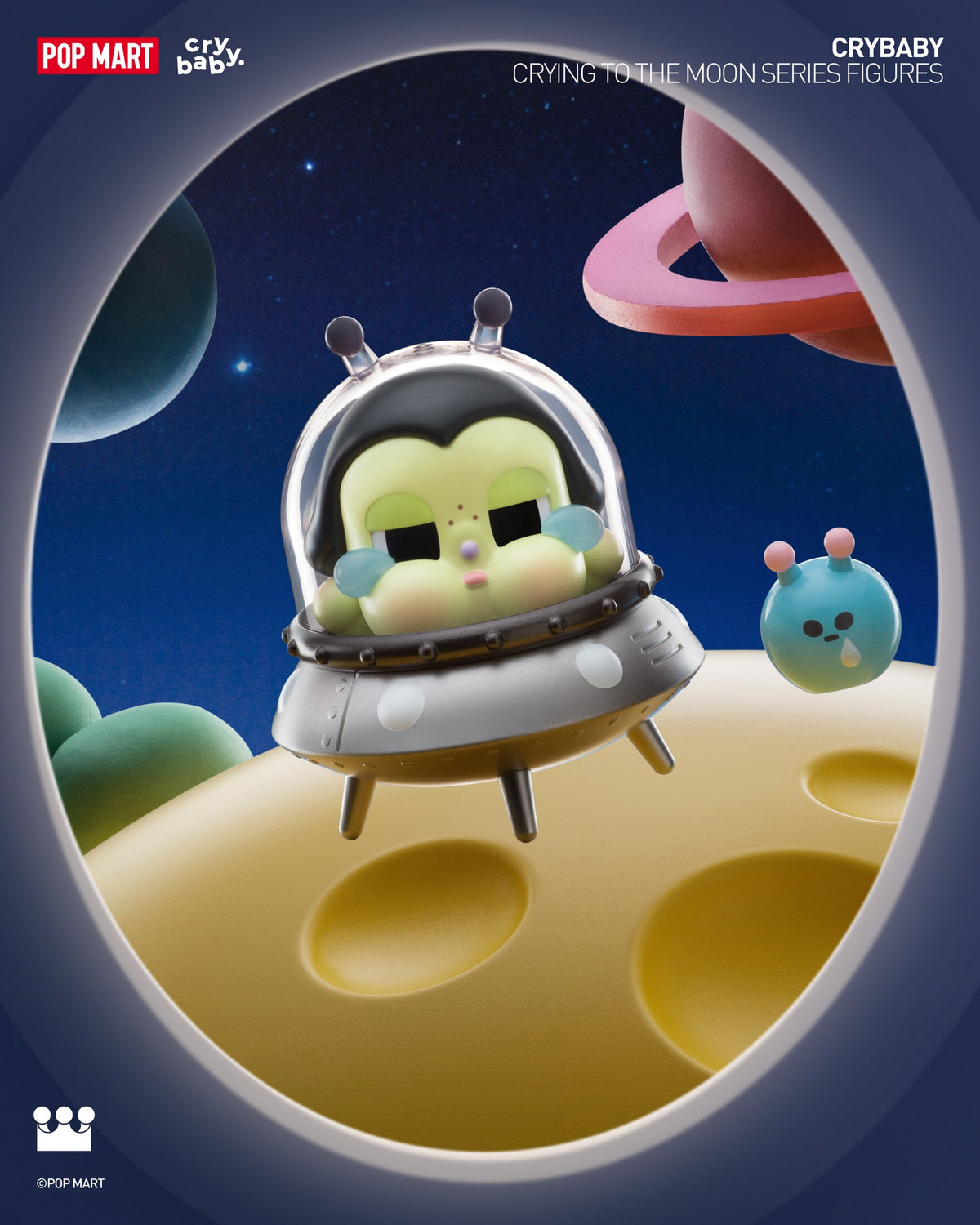 POP MART CRYBABY Crying To The Moon Series Figures-Single Box (Random)-Pop Mart-Ace Cards & Collectibles