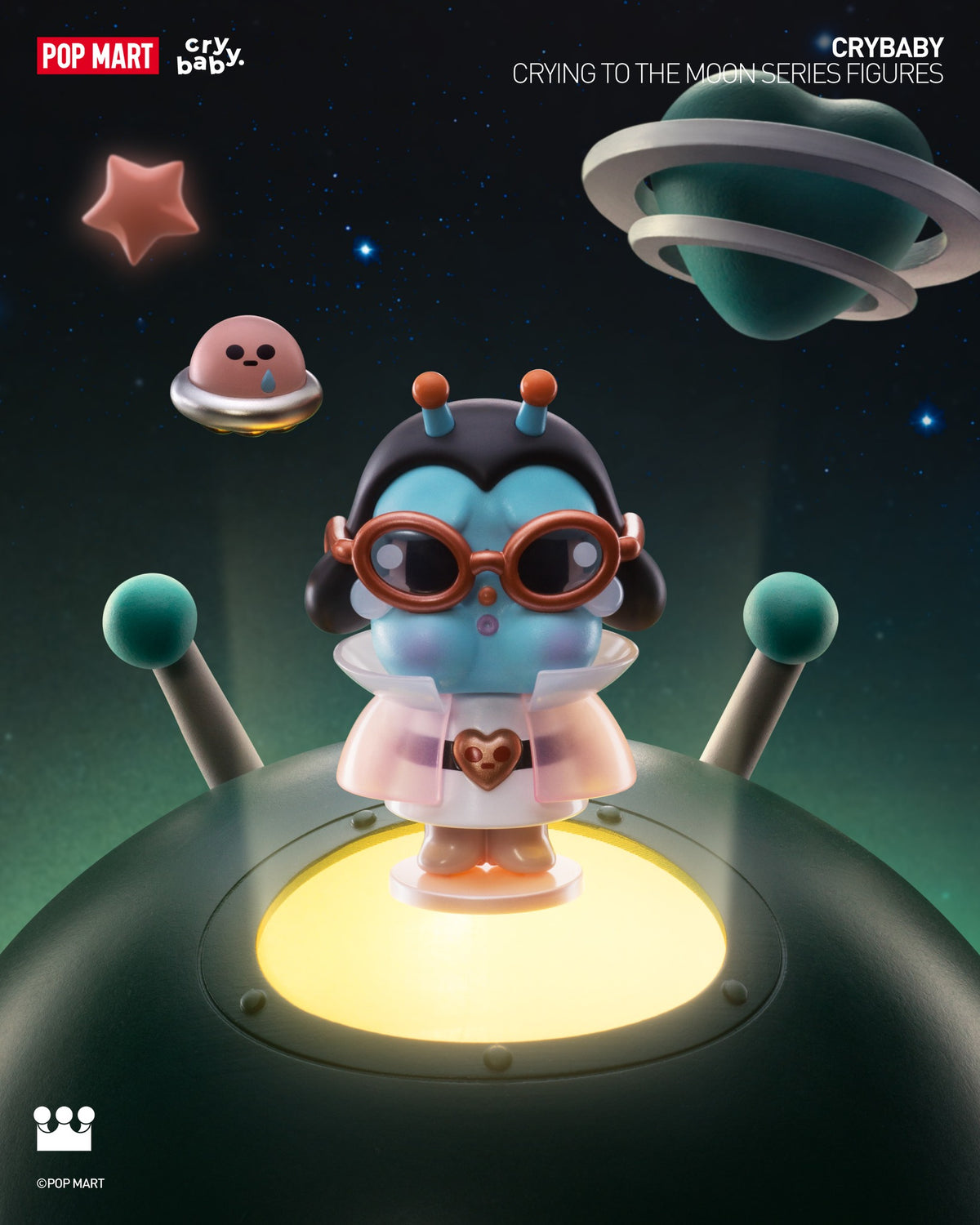 POP MART CRYBABY Crying To The Moon Series Figures-Single Box (Random)-Pop Mart-Ace Cards & Collectibles