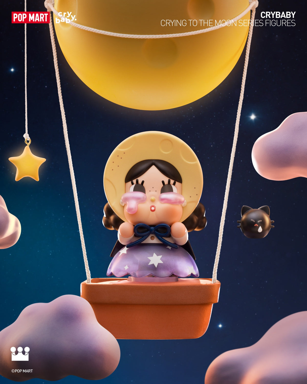 POP MART CRYBABY Crying To The Moon Series Figures-Single Box (Random)-Pop Mart-Ace Cards & Collectibles