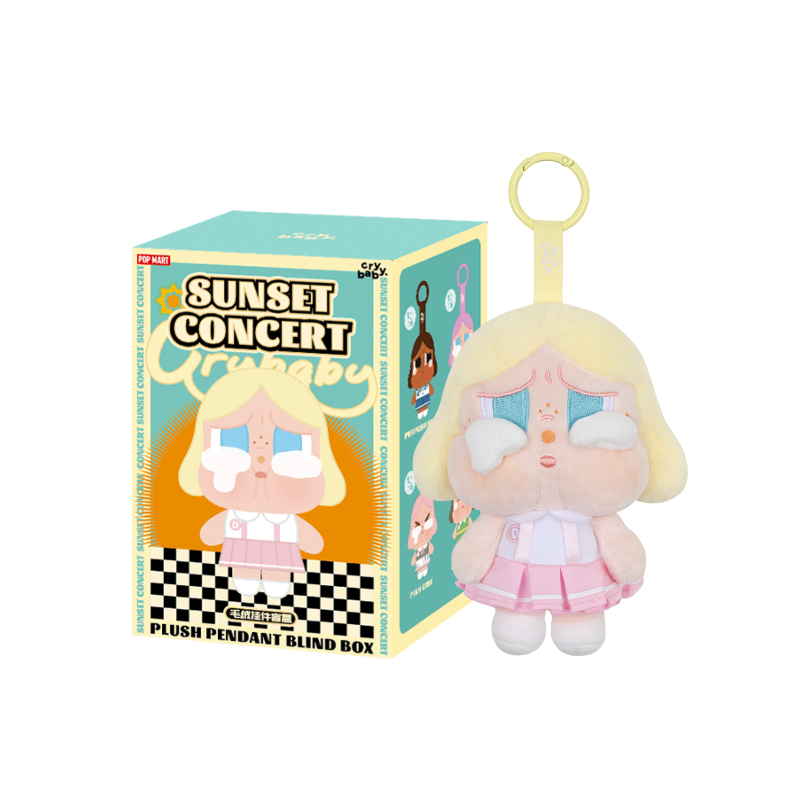POP MART CRYBABY Sunset Concert Series Plush Pendant Blind Box-Single Box (Random)-Pop Mart-Ace Cards & Collectibles