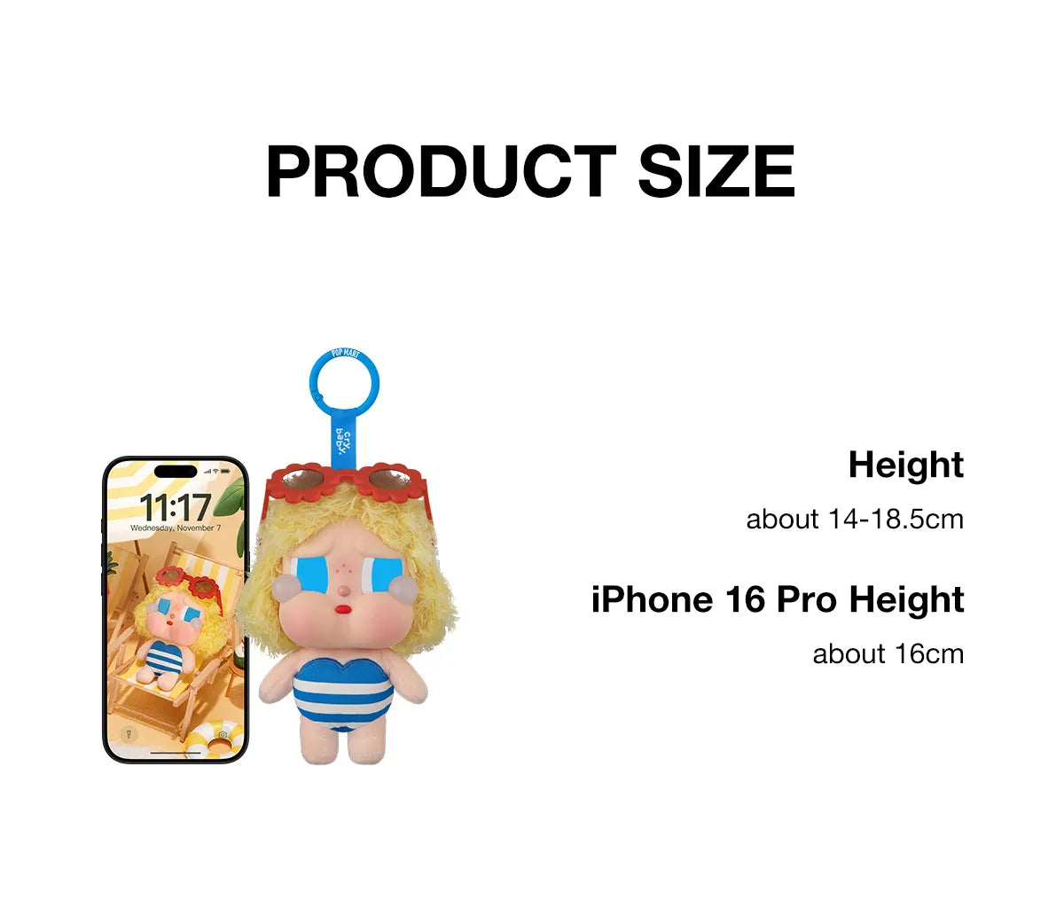 POP MART CRYBABY Vacation Mode On Series-Vinyl Plush Pendant Blind Box-Single Box (Random)-Pop Mart-Ace Cards & Collectibles