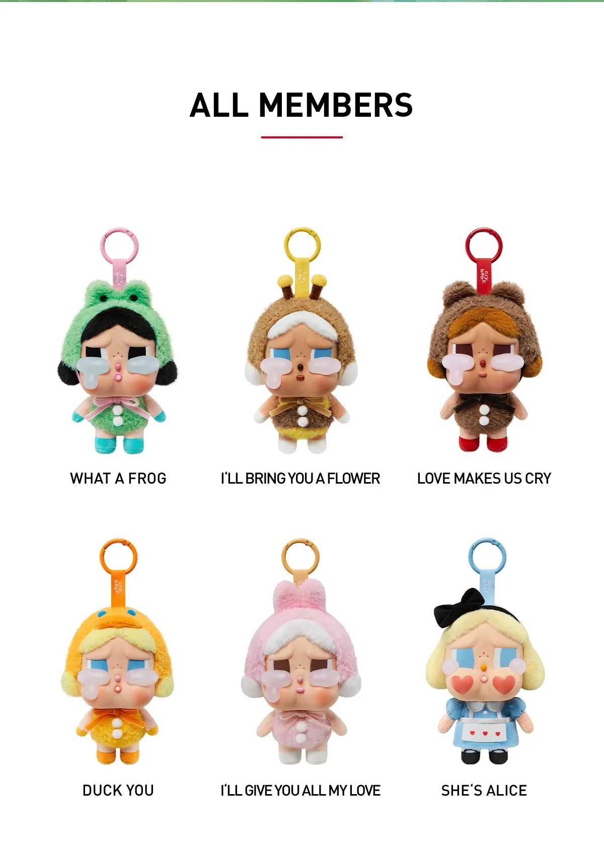 POP MART CRYBABY Vinyl Face Plush "Crying Again" Series-Single Box (Random)-Pop Mart-Ace Cards & Collectibles