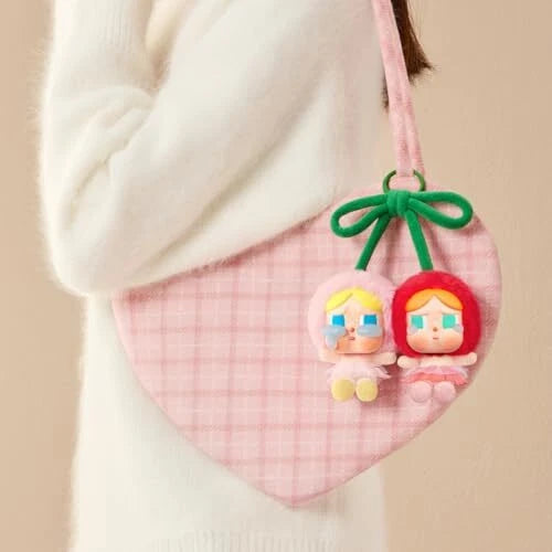 POP MART CRYBABY Vinyl Plush Hanging Card "Crying For Love" Series (Love You Cherry Much)-Pop Mart-Ace Cards & Collectibles