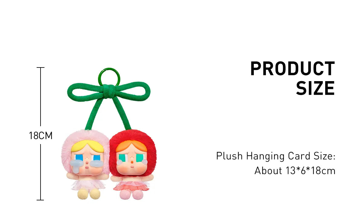 POP MART CRYBABY Vinyl Plush Hanging Card "Crying For Love" Series (Love You Cherry Much)-Pop Mart-Ace Cards & Collectibles
