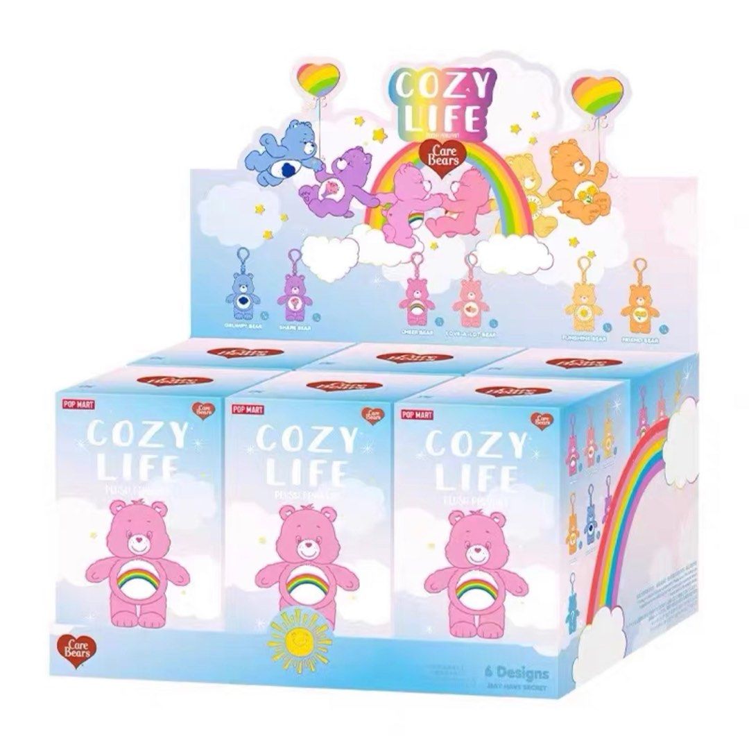 POP MART Care Bears Cozy Life Series "Quicksand Plush Pendant"-Single Box (Random)-Pop Mart-Ace Cards & Collectibles