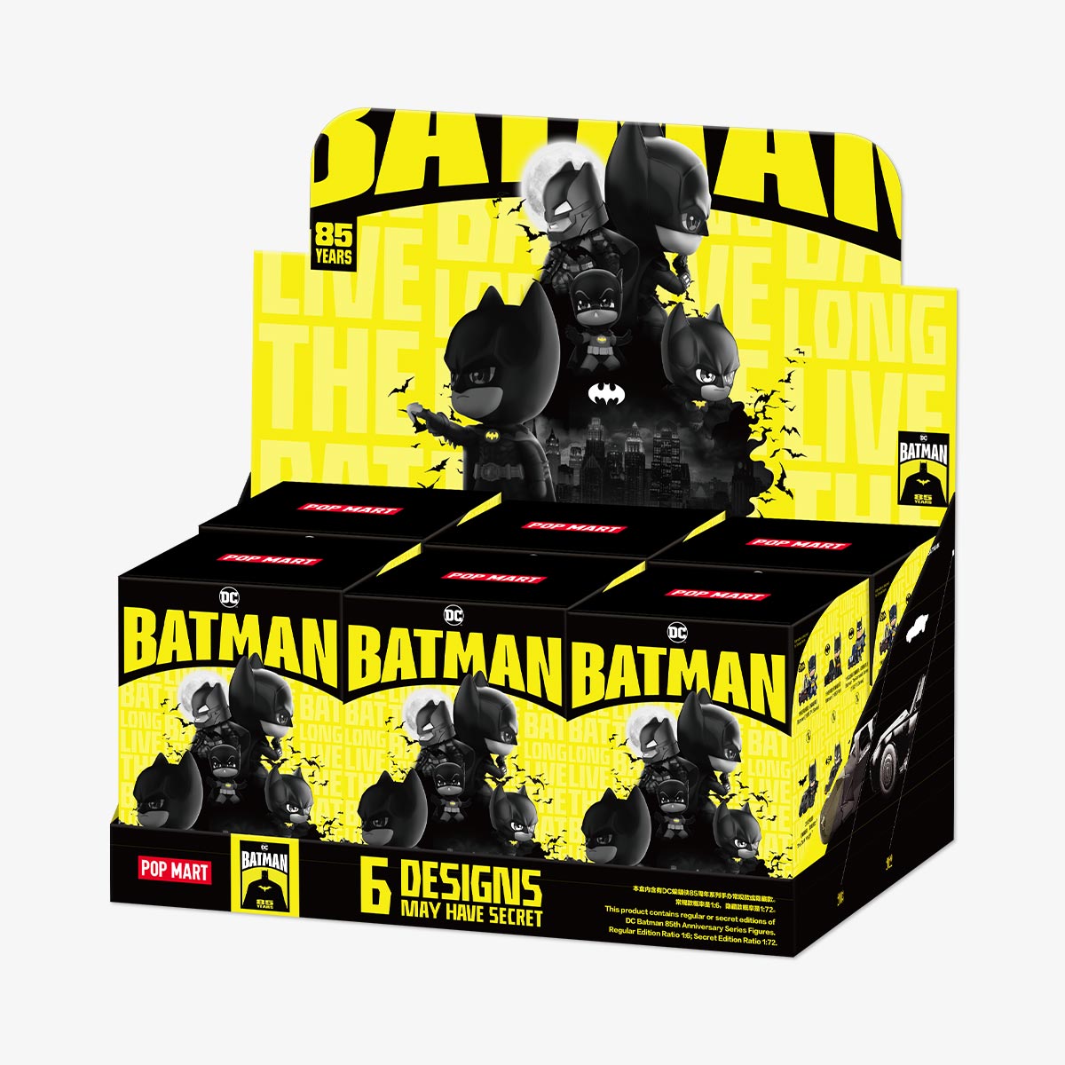 POP MART DC Batman 85th Anniversary Series Figures-Display Box (6pcs)-Pop Mart-Ace Cards &amp; Collectibles