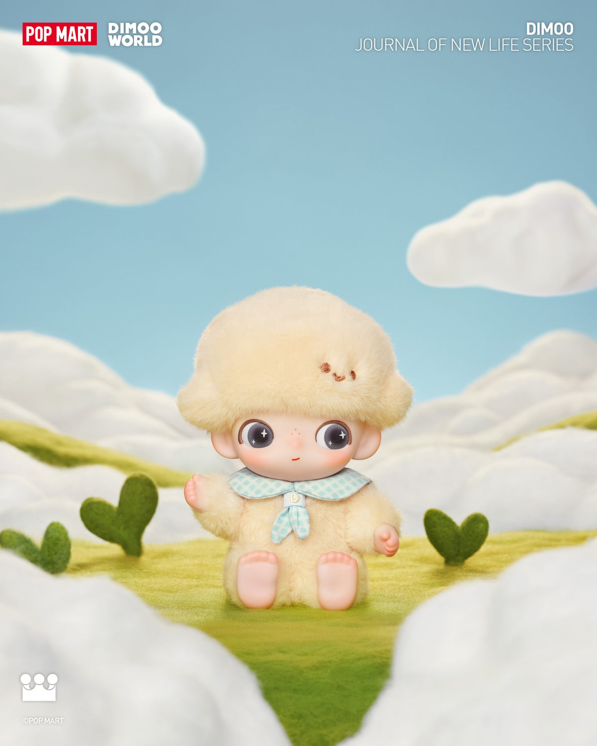 POP MART DIMOO Journal of New Life Series-Vinyl Plush Pendant Blind Box-Single Box (Random)-Pop Mart-Ace Cards & Collectibles