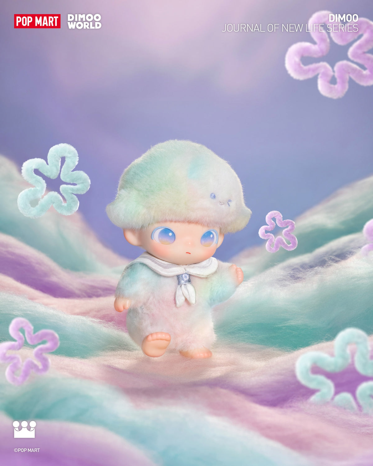POP MART DIMOO Journal of New Life Series-Vinyl Plush Pendant Blind Box-Single Box (Random)-Pop Mart-Ace Cards & Collectibles