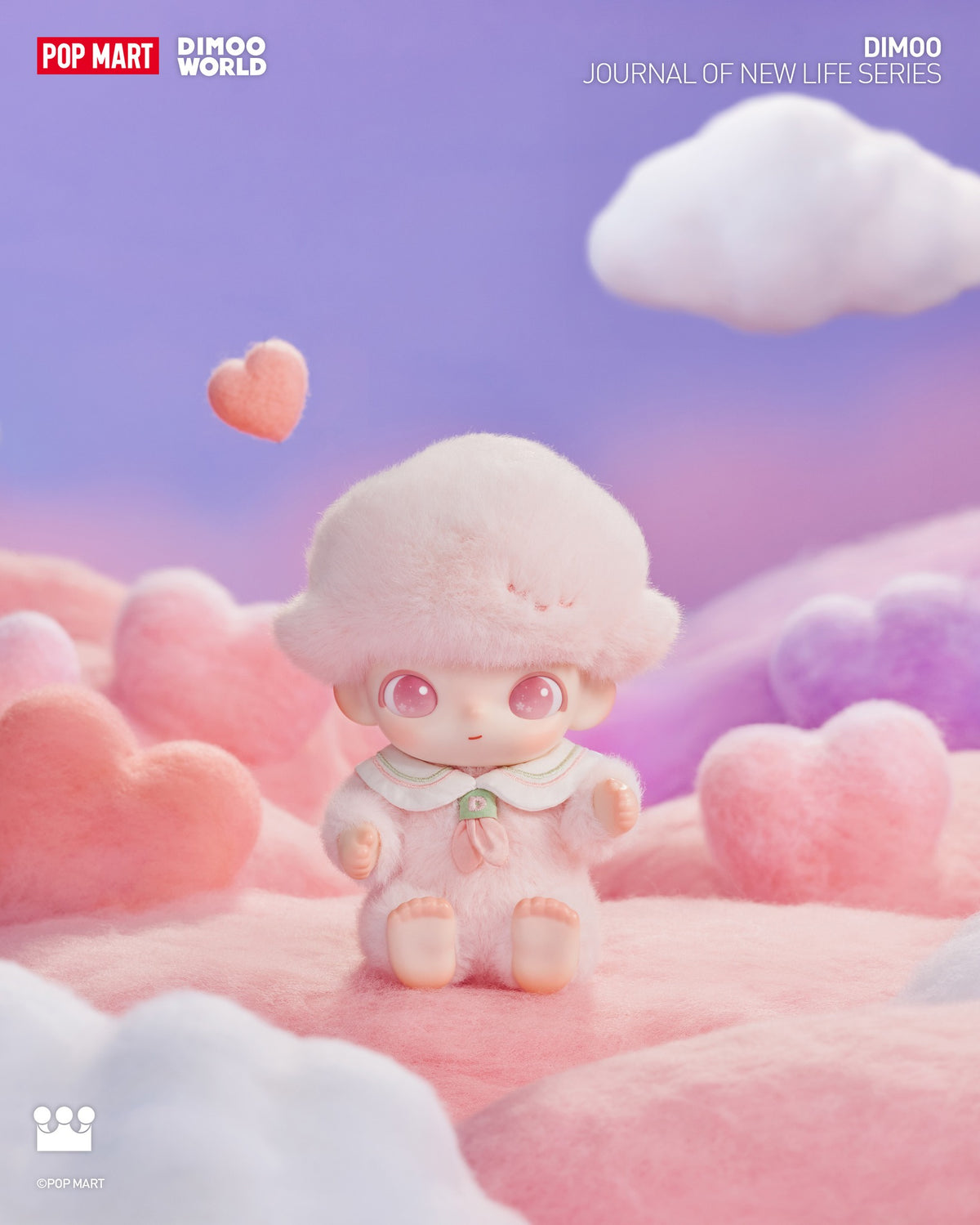 POP MART DIMOO Journal of New Life Series-Vinyl Plush Pendant Blind Box-Single Box (Random)-Pop Mart-Ace Cards & Collectibles