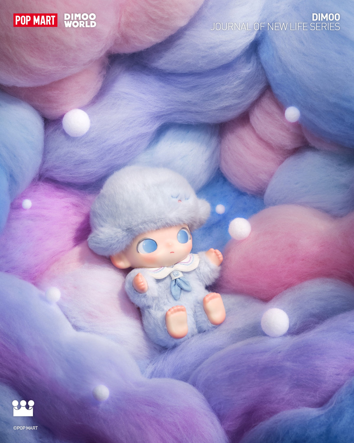POP MART DIMOO Journal of New Life Series-Vinyl Plush Pendant Blind Box-Single Box (Random)-Pop Mart-Ace Cards & Collectibles