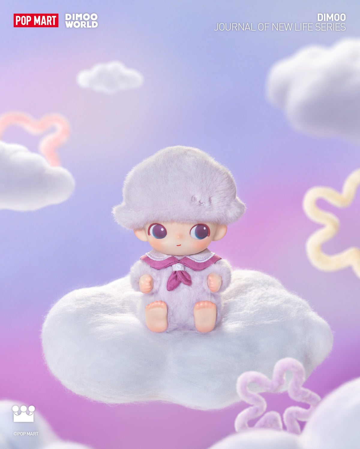 POP MART DIMOO Journal of New Life Series-Vinyl Plush Pendant Blind Box-Single Box (Random)-Pop Mart-Ace Cards & Collectibles