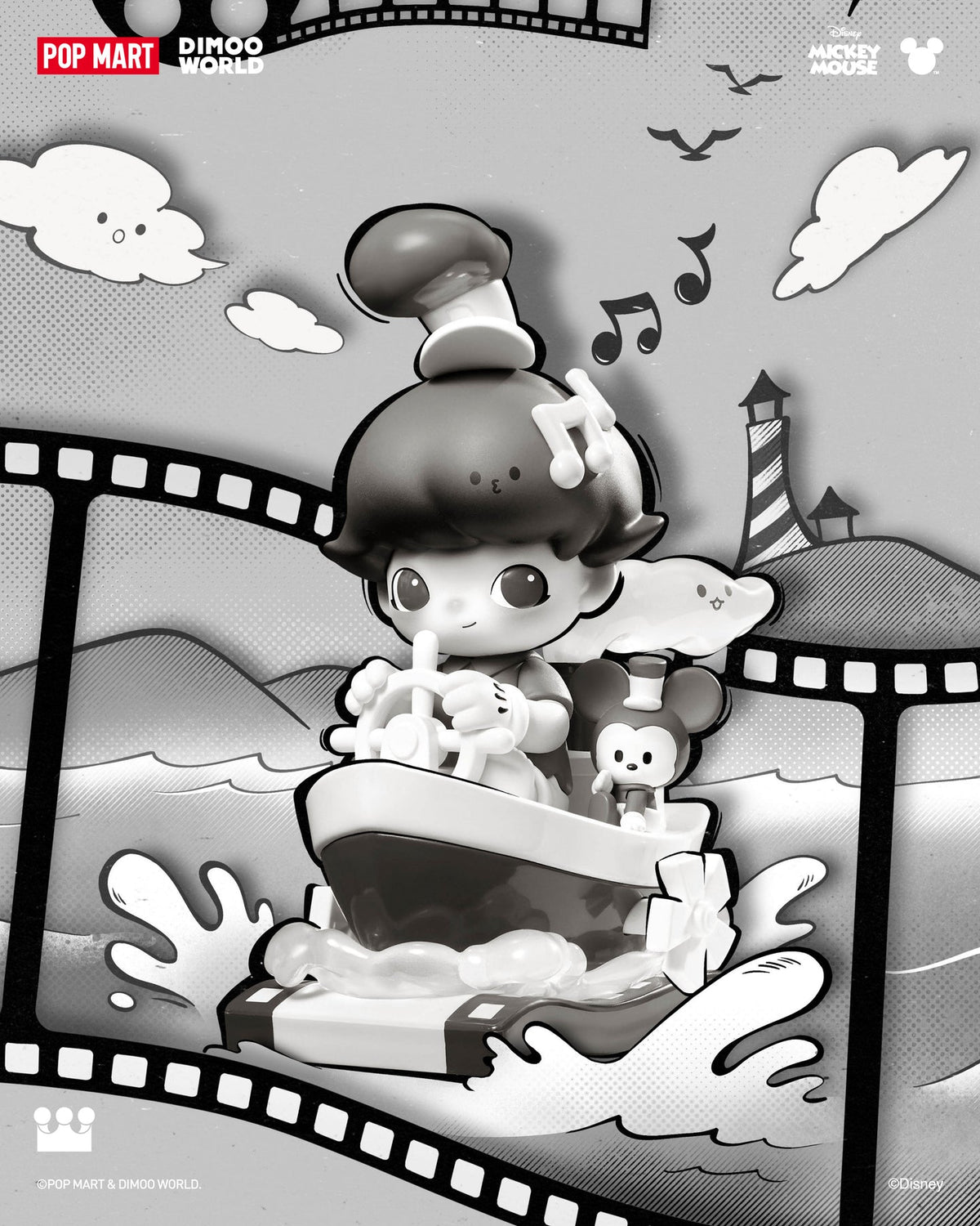 POP MART DIMOO WORLD x Disney Series Figures-Single Box (Random)-Pop Mart-Ace Cards & Collectibles