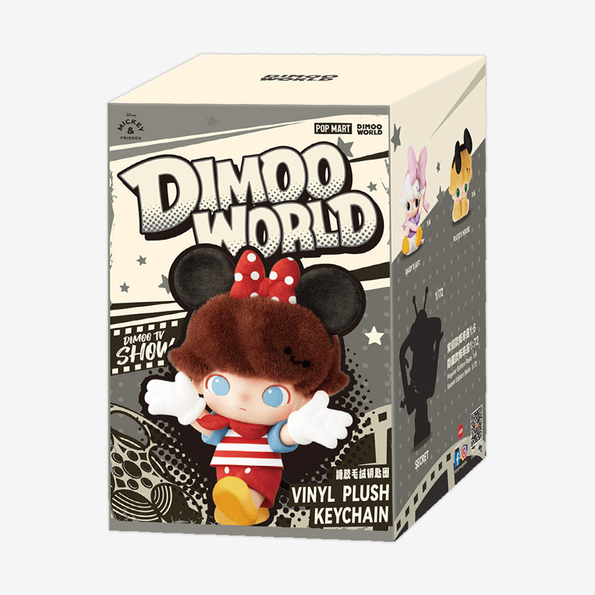 POP MART DIMOO WORLD x Disney Vinyl Plush Keychain Series-Single Box (Random)-Pop Mart-Ace Cards & Collectibles