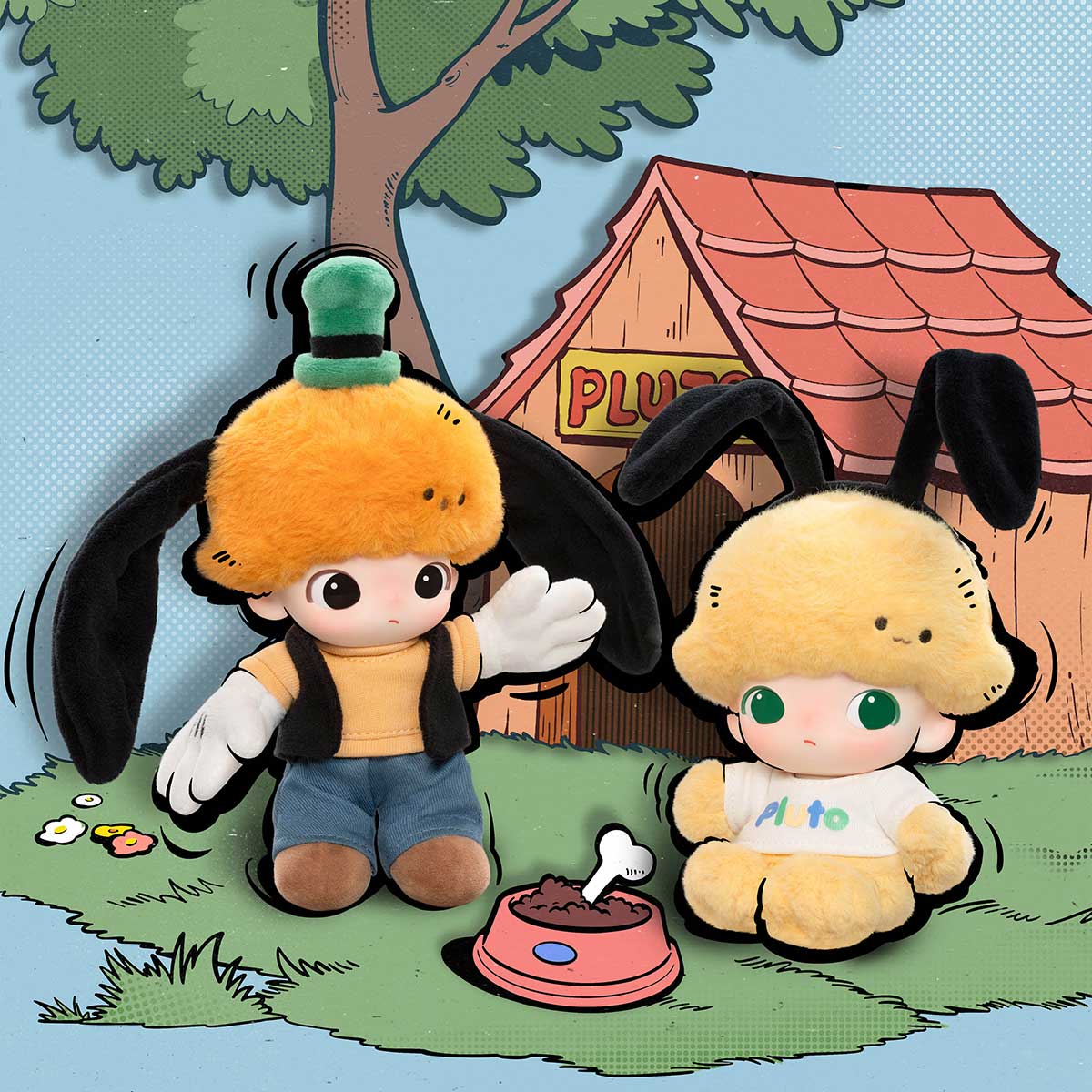 POP MART DIMOO WORLD x Disney Vinyl Plush Keychain Series-Single Box (Random)-Pop Mart-Ace Cards & Collectibles