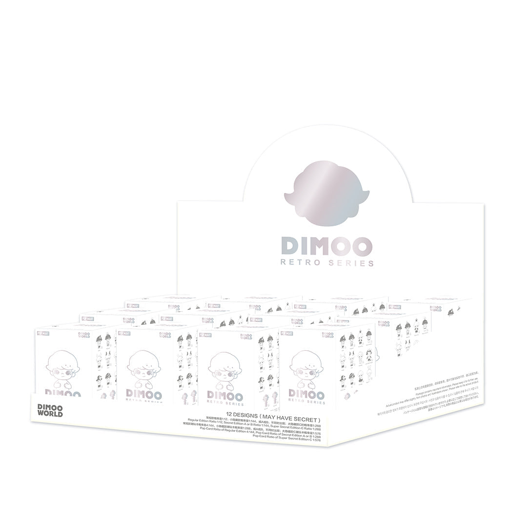 POP MART Dimoo Retro Series-Whole Display Box (12pcs)-Pop Mart-Ace Cards &amp; Collectibles