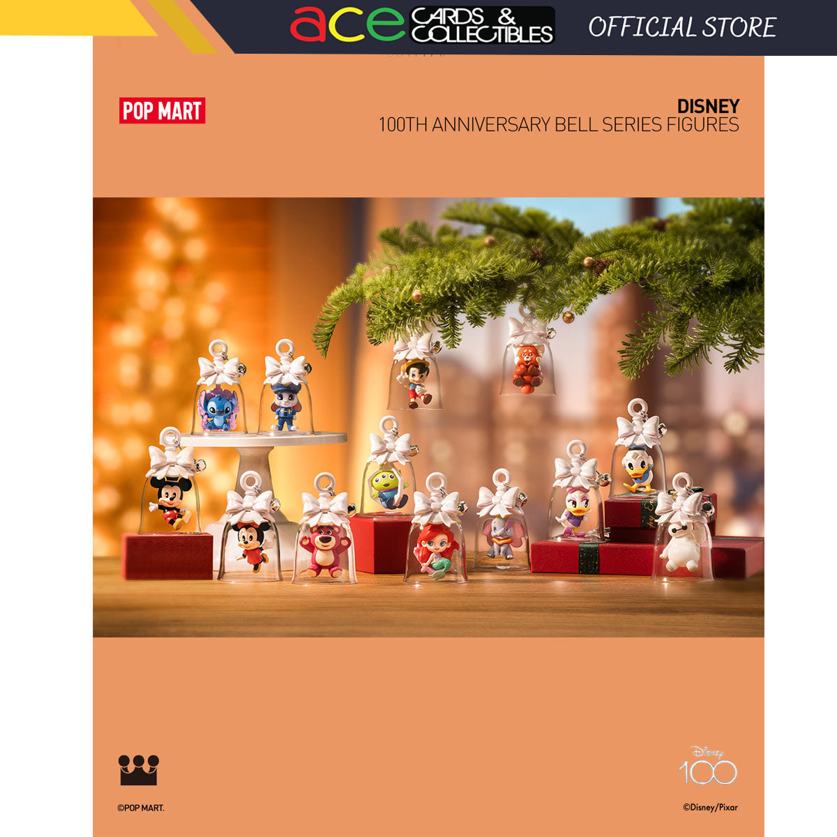 POP MART Disney 100th Anniversary Bell Series Figures-Single Box (Random)-Pop Mart-Ace Cards & Collectibles