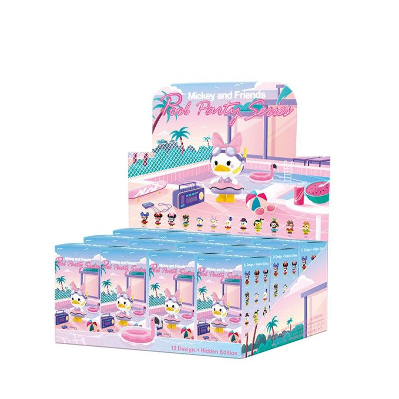 POP MART Disney Mickey Family Pool Party Series-Display Box (6pcs)-Pop Mart-Ace Cards &amp; Collectibles
