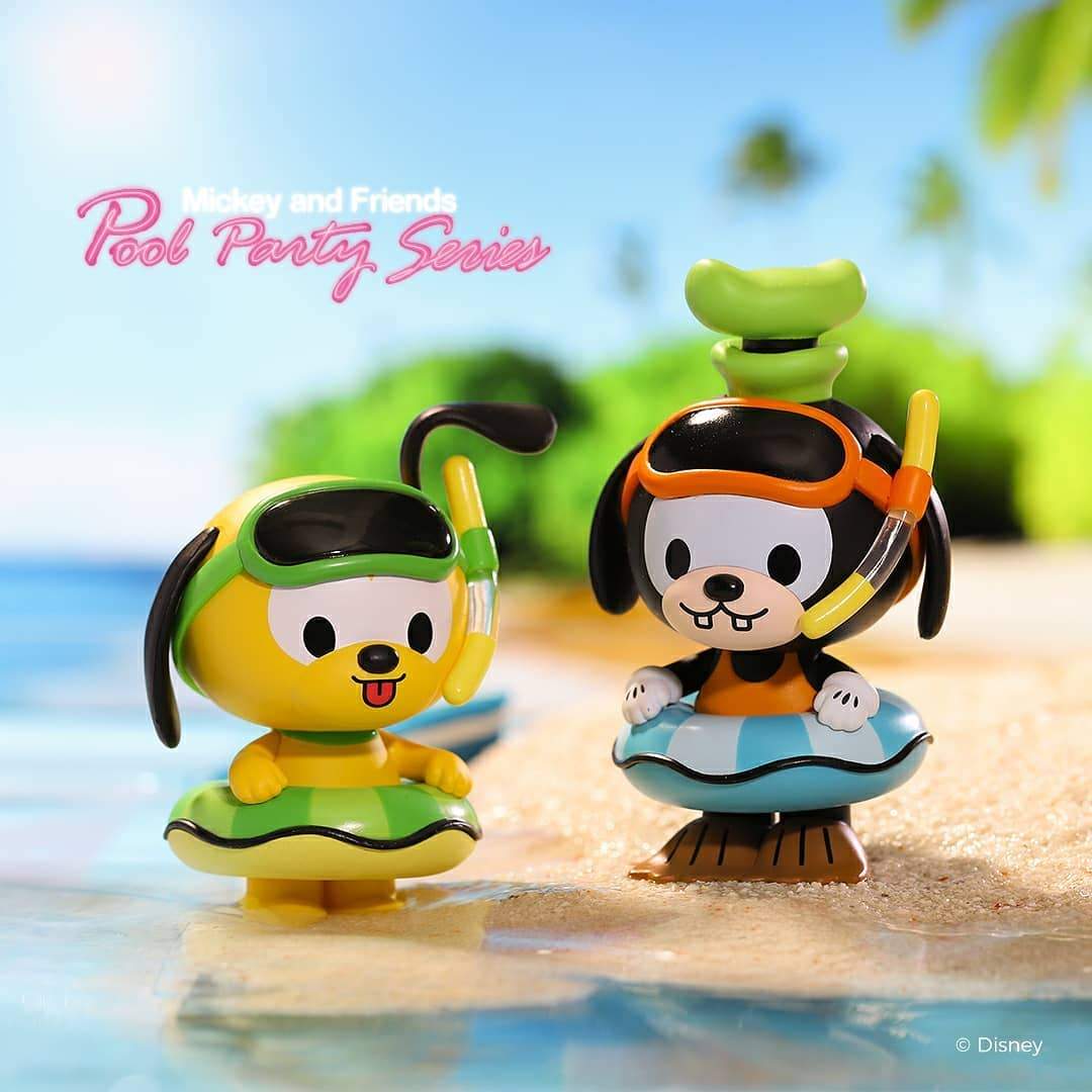 POP MART Disney Mickey Family Pool Party Series-Single Box (Random)-Pop Mart-Ace Cards &amp; Collectibles