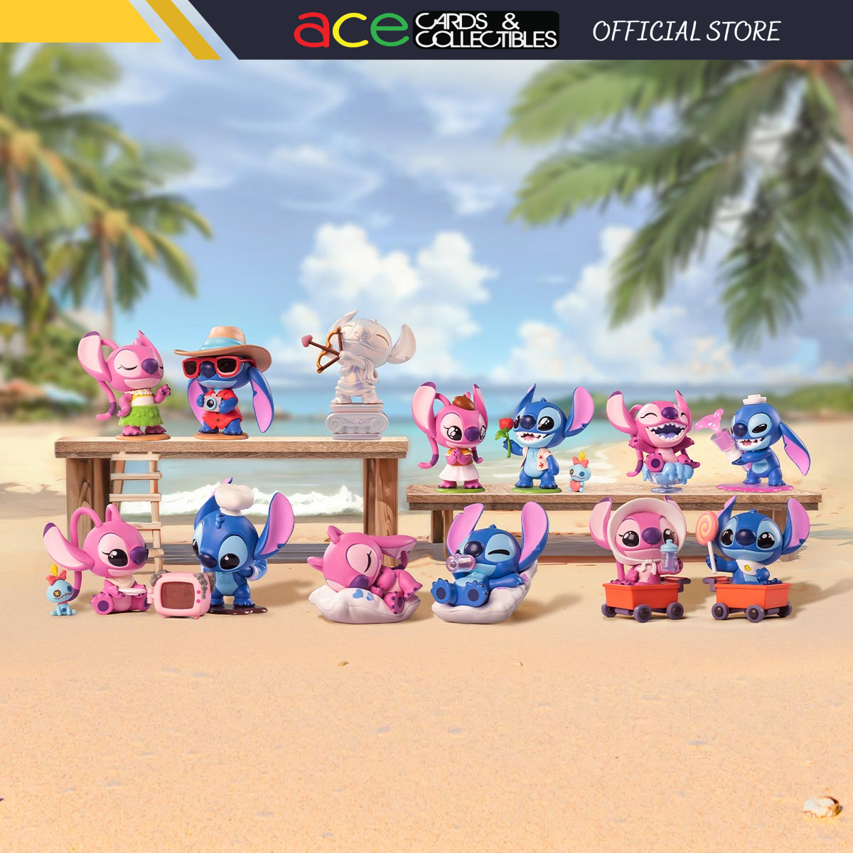 POP MART Disney Stitch On A Date Series-Display Box (12pcs)-Pop Mart-Ace Cards & Collectibles
