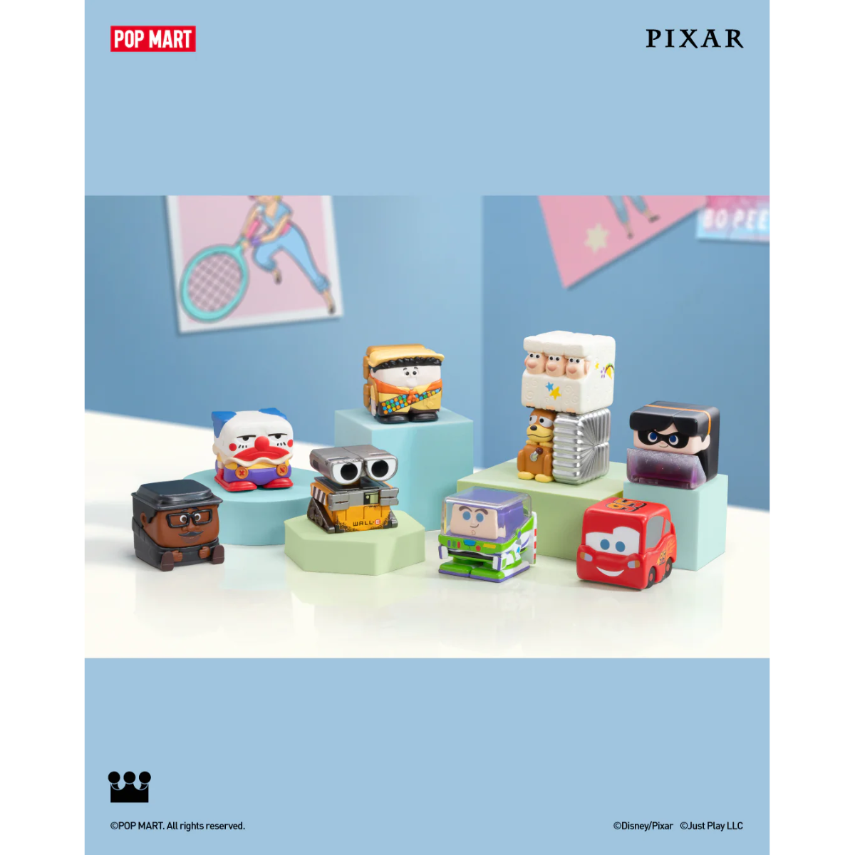 POP MART Disney/Pixar POP CUBE-1 Series Figures-Single Box (Random)-Pop Mart-Ace Cards &amp; Collectibles