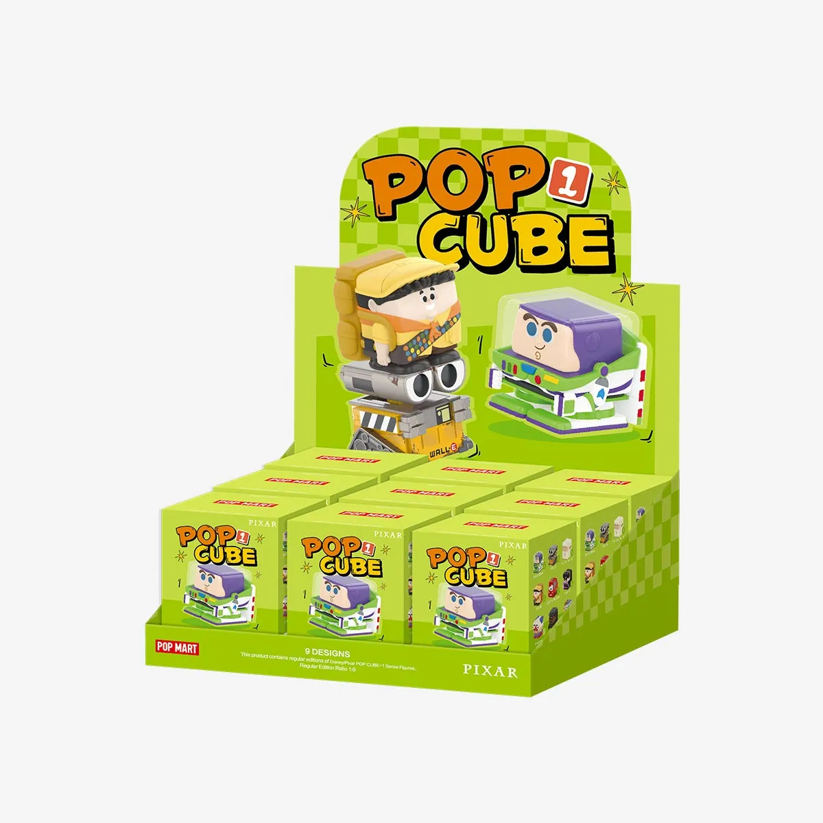 POP MART Disney/Pixar POP CUBE-1 Series Figures-Single Box (Random)-Pop Mart-Ace Cards & Collectibles