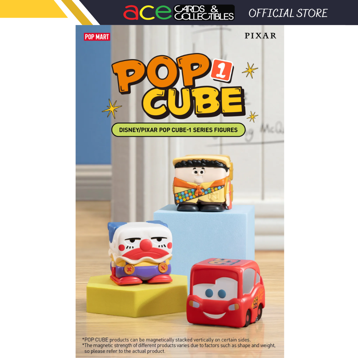 POP MART Disney/Pixar POP CUBE-1 Series Figures-Single Box (Random)-Pop Mart-Ace Cards &amp; Collectibles