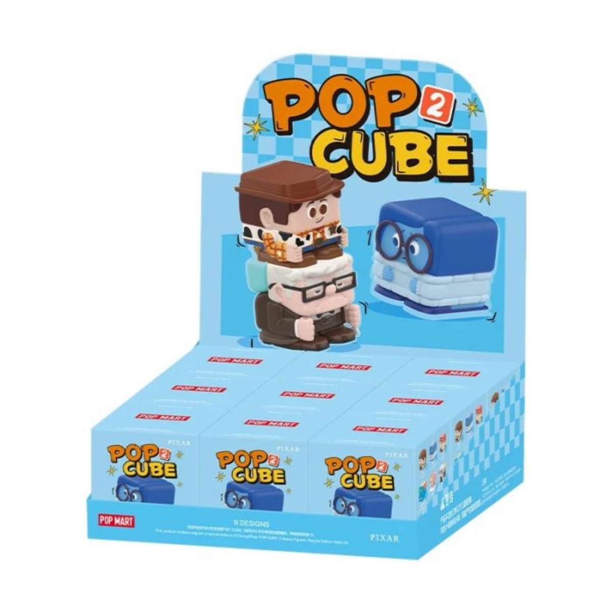 POP MART Disney/Pixar POP CUBE-2 Series Figures-Single Box (Random)-Pop Mart-Ace Cards & Collectibles