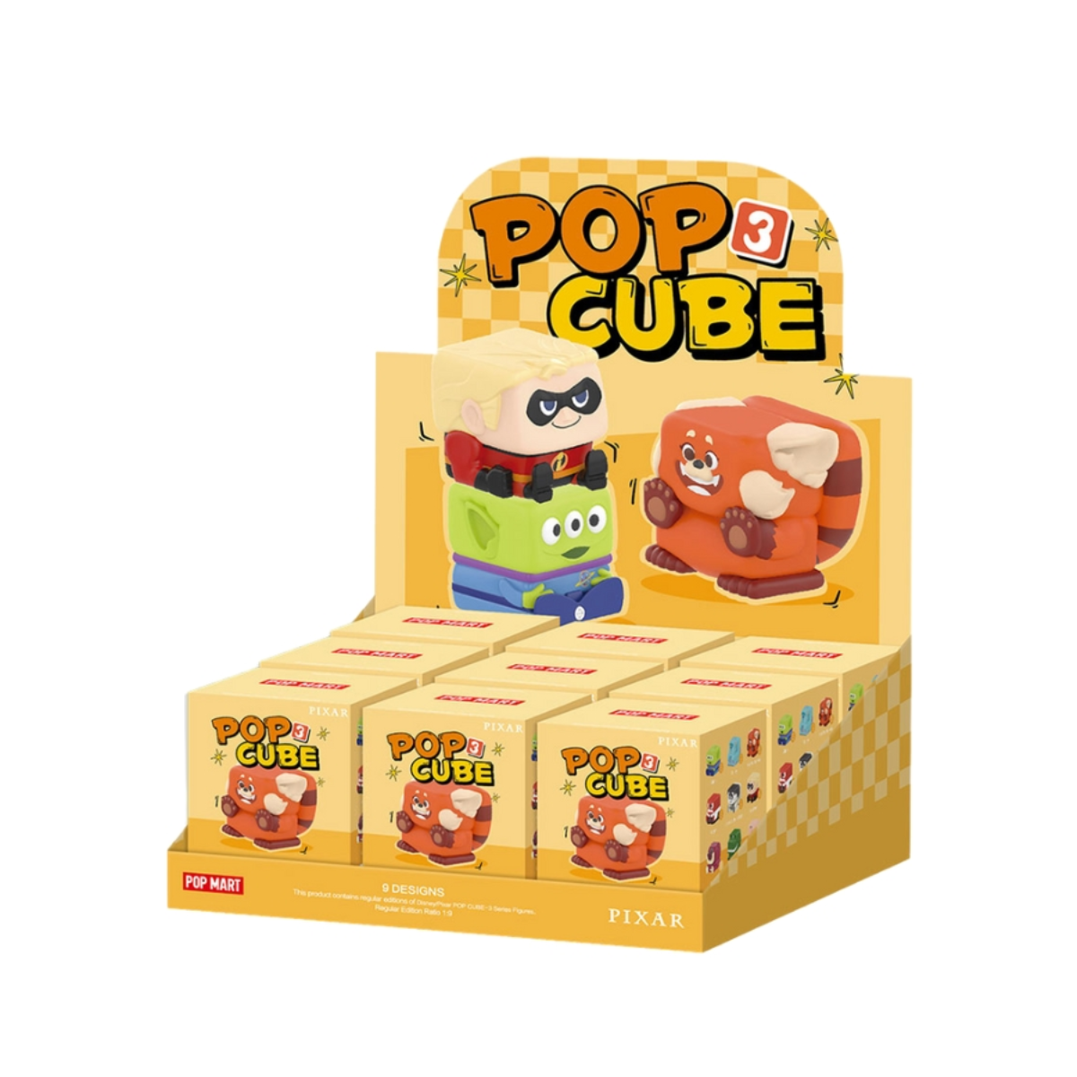 POP MART Disney/Pixar POP CUBE-3 Series Figures-Single Box (Random)-Pop Mart-Ace Cards & Collectibles