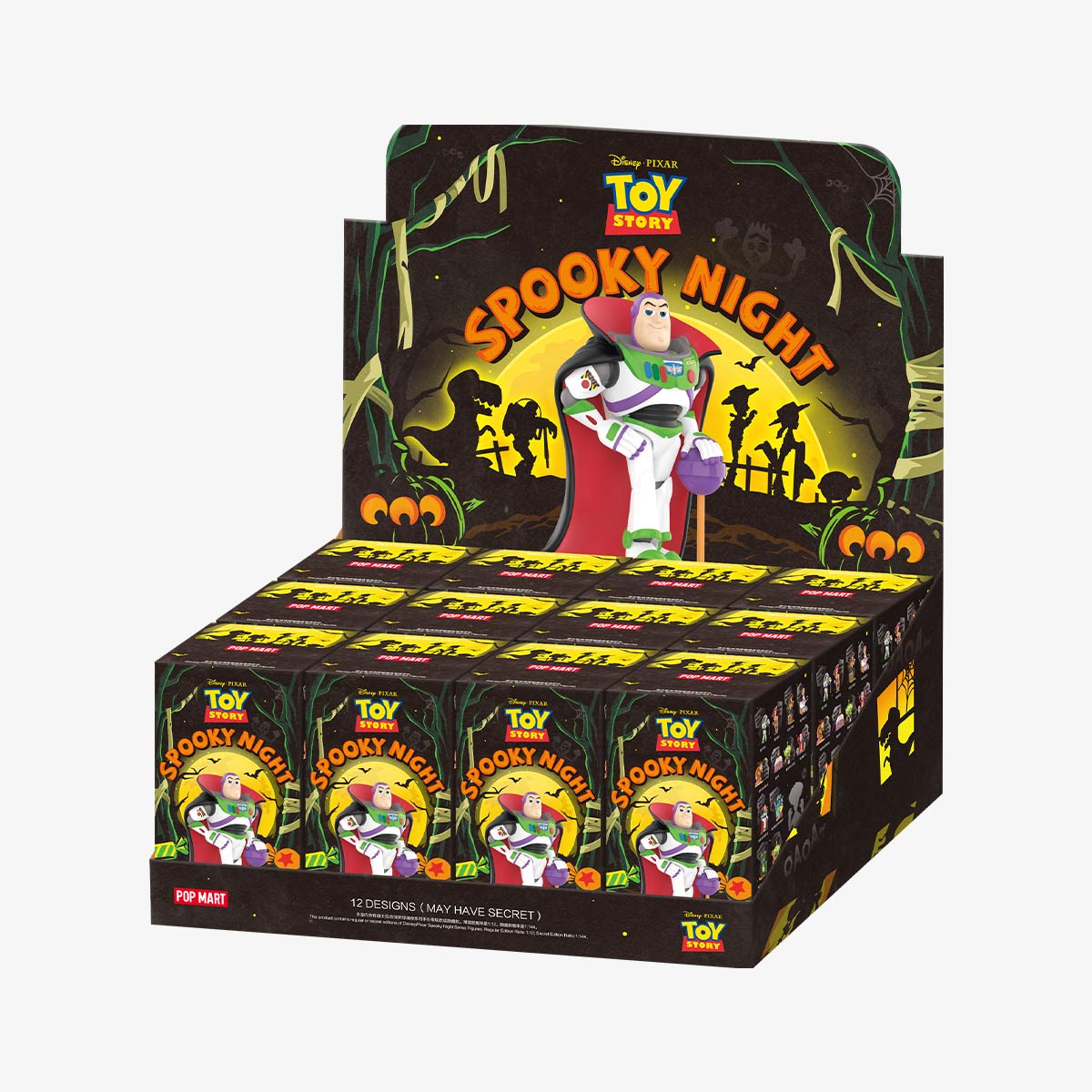 POP MART Disney/Pixar Spooky Night Series-Whole Box (12pcs)-Pop Mart-Ace Cards &amp; Collectibles